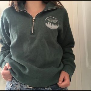 Green Muskoka Woods Quarter zip